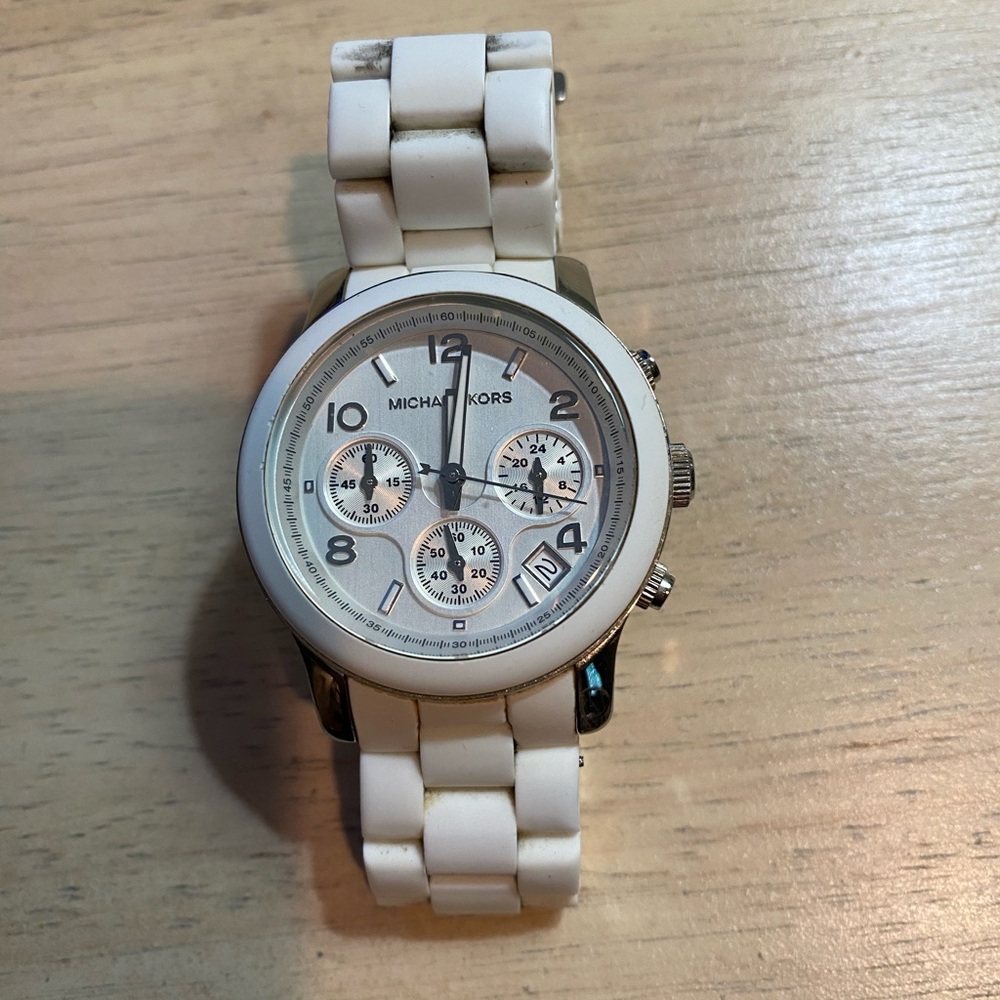 Michael Kors White Chronograph Watch